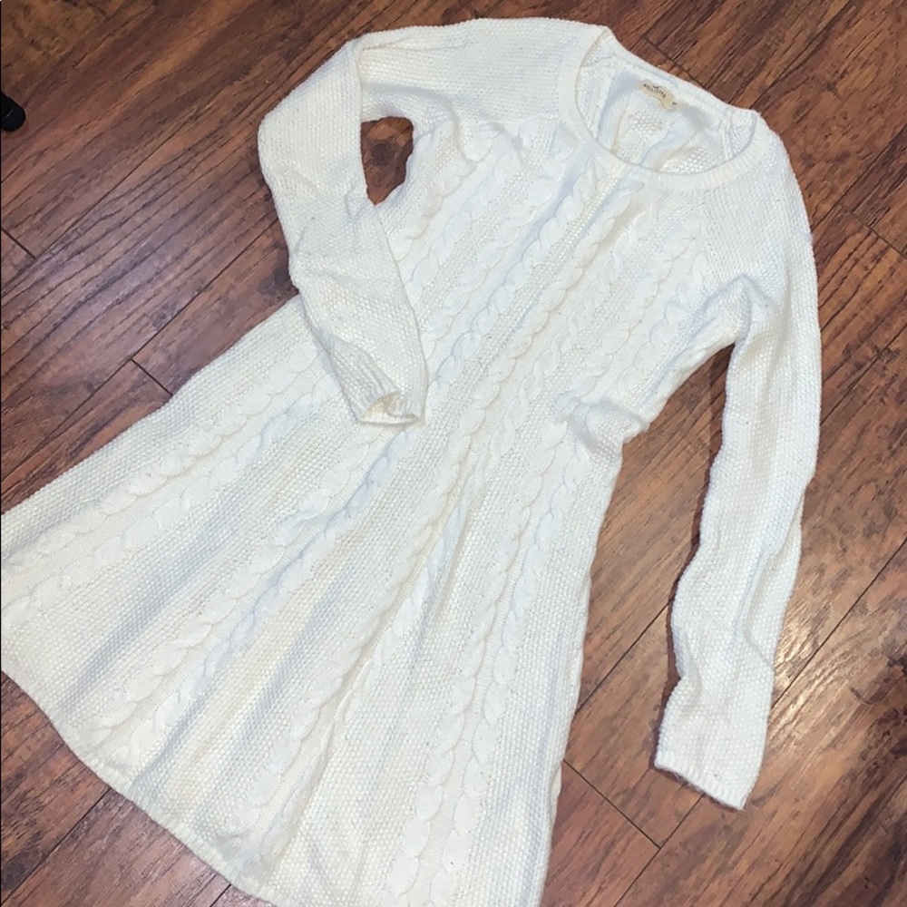 White knit dress